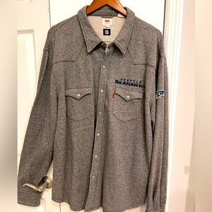 Men’s NFL Seattle Seahawks by Levi’s button up shirt